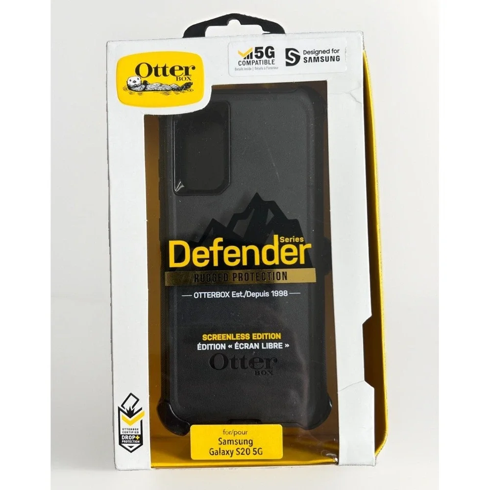 OtterBox Defender Rugged Case Black for Samsung Galaxy S20 5G w/ Belt Clip
